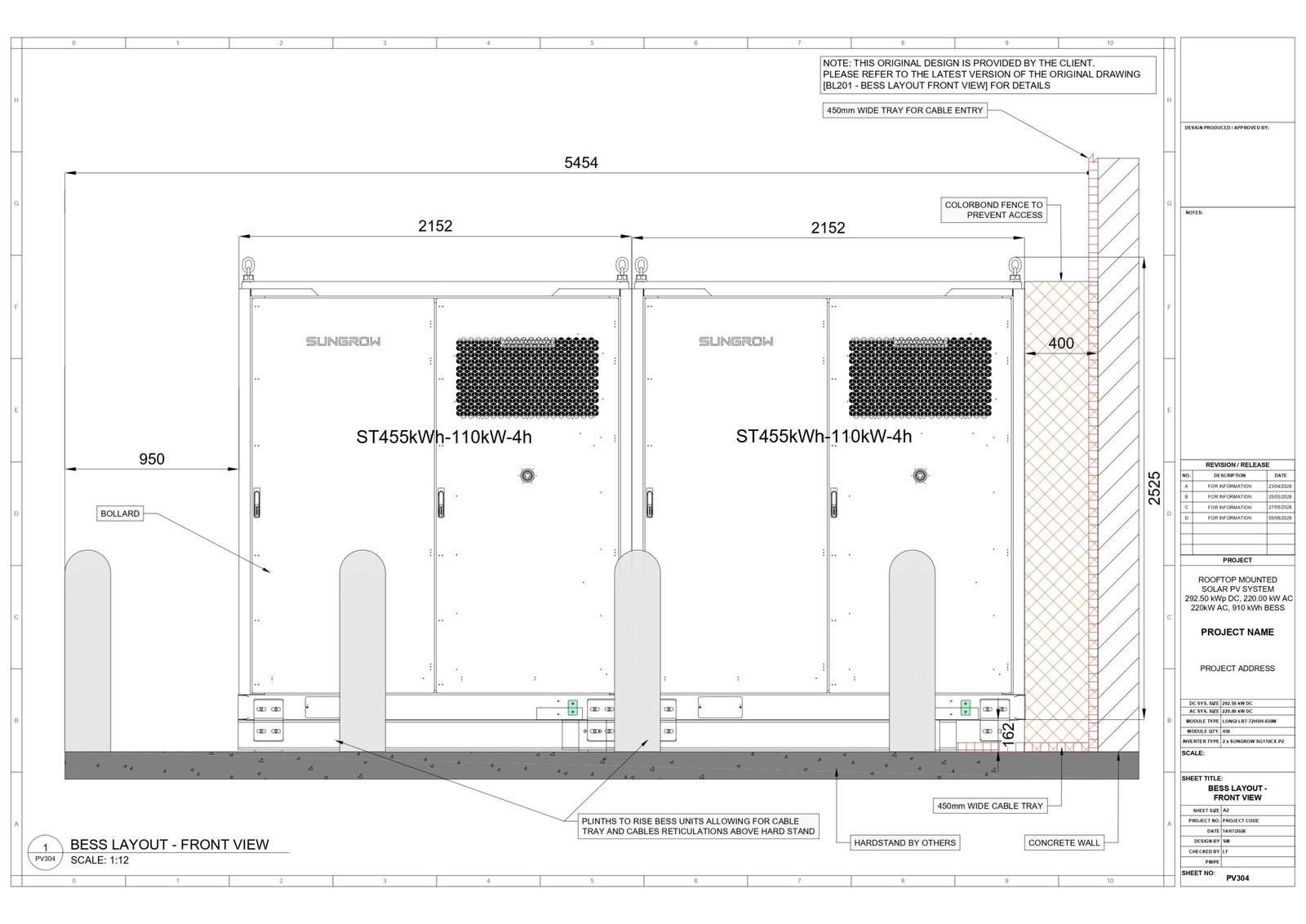1 Roof Top C&I PV & BESS Construction Design