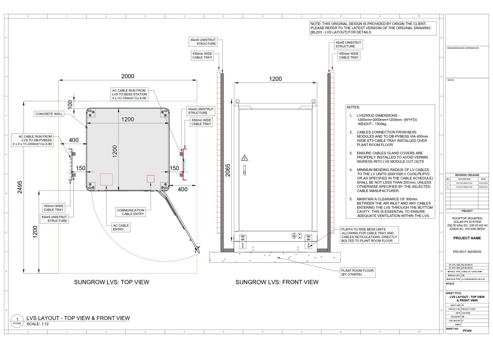 1 Roof Top C&I PV & BESS Construction Design
